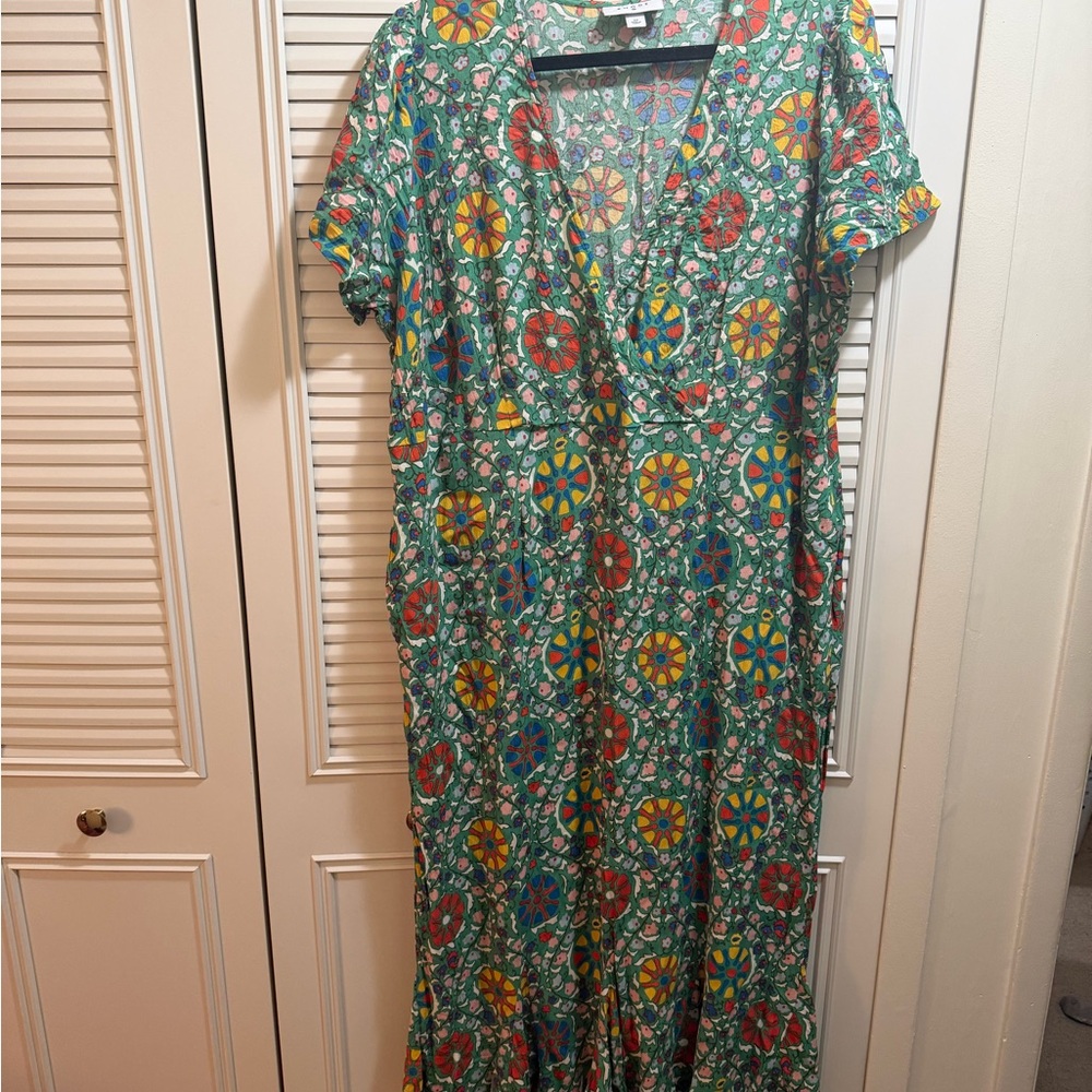 Rhode Multicolor Patterned Maxi Dress - image 1